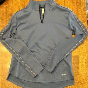 Nike Women's Slate Blue Quarter-Zip Sweatshirt